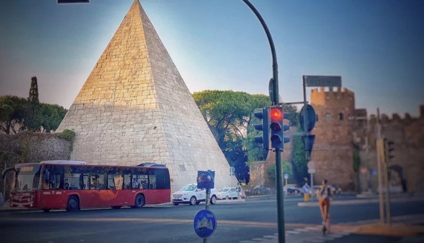 Rome Vatican City, Pyramid of Cestius